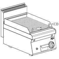 Gas Lavasteingrill  1 Heizzone Tischgerät - 10222312 - KBS Gastrotechnik