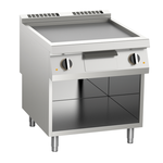 Elektro-Grillplatte glatt 10,8kW 2 Heizzonen offener Unterbau - 10412423 - KBS Gastrotechnik