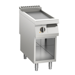 Elektro-Grillplatte glatt 7kW 1 Heizzone offener Unterbau - 10512403 - KBS Gastrotechnik