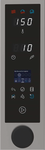 KBS Steuerungseinheit „Ready Touch“ in Nahaufnahme. Touchdisplay mit Temperaturanzeige, Zeitsteuerung, Symbolfeldern und Startknopf. Intuitive Bedienung für Profis.