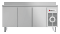 Kühltisch mit Arbeitsplatte aufgekantet KTF 3220 M - 152320 - KBS Gastrotechnik
