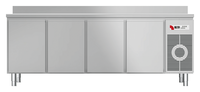Kühltisch mit Arbeitsplatte aufgekantet KTF 4220 O Zentralkühlung - 153420 - KBS Gastrotechnik