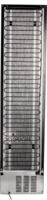KBS Glastürkühlschrank 316 G in Rückansicht, schwarzes Gehäuse mit sichtbarem Kühlschlangensystem und Belüftungsgitter unten, geeignet für Gastronomie.
