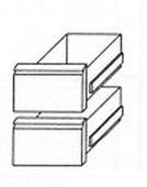 Schubladensatz 1/2 +1/2 Kühltischschubladensatz - 303002 - KBS Gastrotechnik