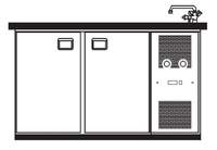 Getränketheke Paris Becken rechts - 304100 - KBS Gastrotechnik
