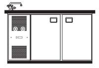 Getränketheke Paris Becken links - 304101 - KBS Gastrotechnik