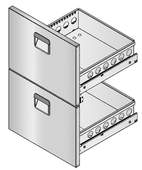 Schubladensatz 1/2+1/2 für Getränketheke - 304116 - KBS Gastrotechnik