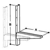 Wandhalterungen für Airbox  max. Tiefe 55 cm - 30540001 - KBS Gastrotechnik