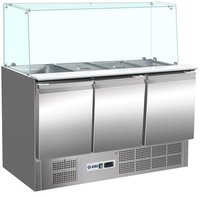 Saladette gerader Glasaufbau KBS 904 - 340114 - KBS Gastrotechnik