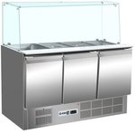 Saladette gerader Glasaufbau KBS 904 - 340114 - KBS Gastrotechnik