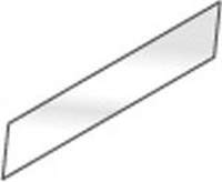 Frontglas 1780mm f&uuml;r Einbauwanne und Einbauplatte - 392014 - KBS Gastrotechnik