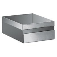 KBS Einzelschublade aus Edelstahl, mit umlaufendem Rand. Kompatibel mit KBS Arbeitstischen, genutzt zur Aufbewahrung von Küchenutensilien in professionellen Umgebungen. KBS Einzelschublade aus Edelstahl, mit umlaufendem Rand. Kompatibel mit KBS Arbeitstischen, genutzt zur Aufbewahrung von Küchenutensilien in professionellen Umgebungen.