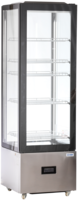 KBS Panoramavitrine Quad Basic, geschlossene Glasvitrine mit fünf verstellbaren Gitterböden, Frontansicht, für Gastronomie geeignet. KBS Panoramavitrine Quad Basic, geschlossene Glasvitrine mit fünf verstellbaren Gitterböden, Frontansicht, für Gastronomie geeignet.