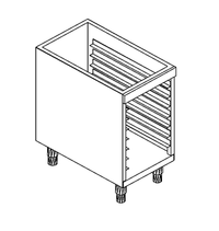 Arbeitsschrank offen 7x GN 1/1 B 40cm x  T  68cm - 93023003 - KBS Gastrotechnik