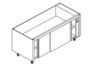 Wärmeschrank mit Schiebetüren B 100cm x  T  68cm - 93027012 - KBS Gastrotechnik