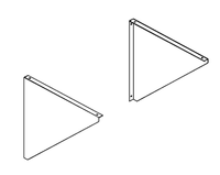 Wandkonsole dreieckig für Wandbord Tiefe 40cm - 93089007 - KBS Gastrotechnik